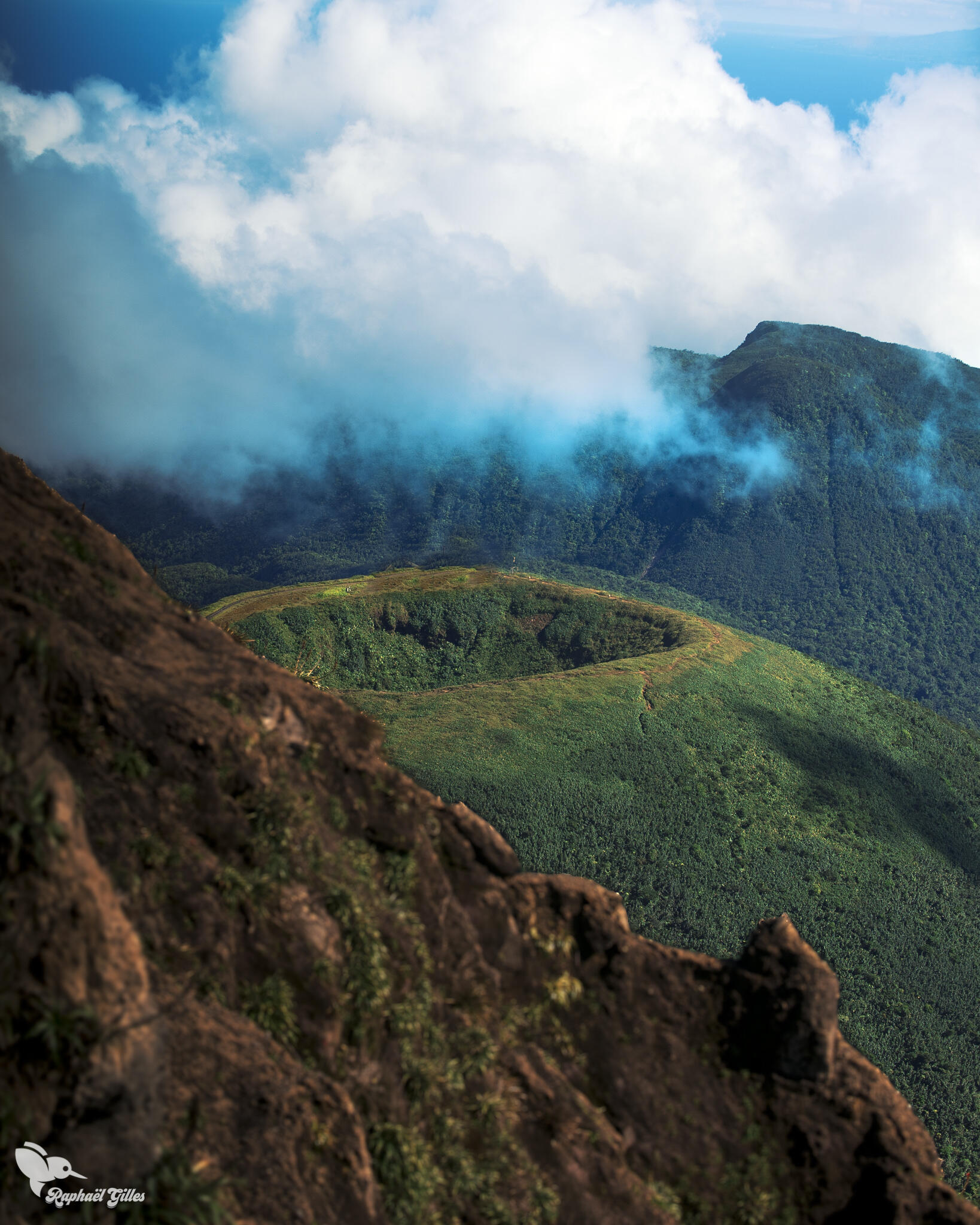 Un volcan.